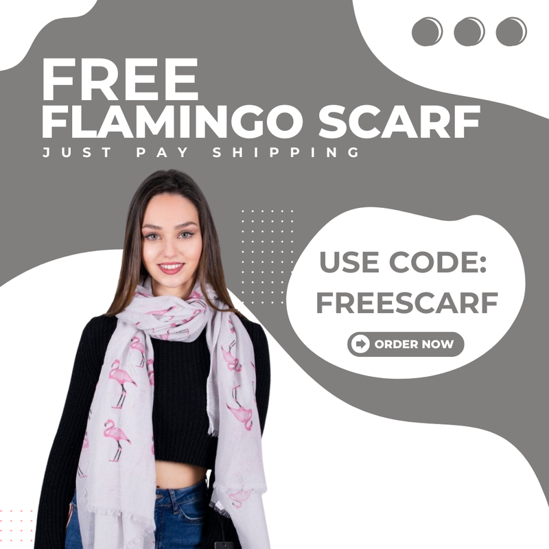 Scarf - Flamingo Grey