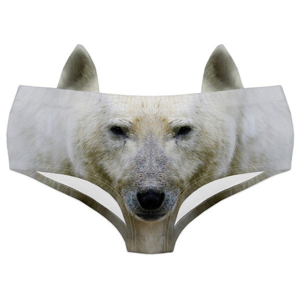 Ear Pantie - Polar Bear (6-10 UK Size) - Kukubird-UK