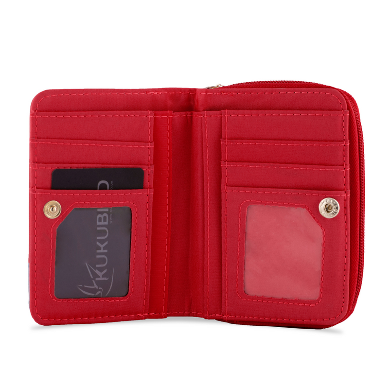 Kukubird Medium Purse Elephant And Mouse Purse - Red - Kukubird-UK