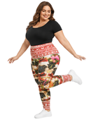 Highwaisted Leggings (10-16 UK Size) - Pugmas - Kukubird-UK