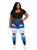 Highwaisted Leggings (10-16 UK Size) - Over The Moon - Kukubird-UK