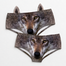 Ear Pantie - Dark Wolf (6-10 UK Size) - Kukubird-UK