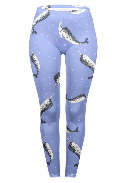 Regular Leggings (8-12 UK Size) - Narwhal - Kukubird-UK