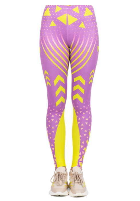 Regular Leggings (8-12 UK Size) - Pink Neon Sport - Kukubird-UK