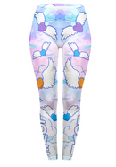 Regular Leggings (8-12 UK Size) - Flying Hearts - Kukubird-UK