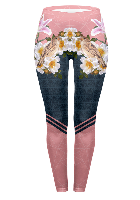 Regular Leggings (8-12 UK Size) - Spring in Bloom - Kukubird-UK