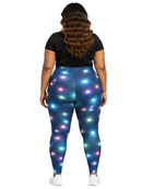 Curve Leggings (14-18 UK Size) - Christmas Light - Kukubird-UK