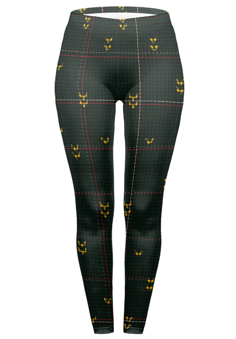 Regular Leggings (8-12 UK Size) - Deep Wood Check