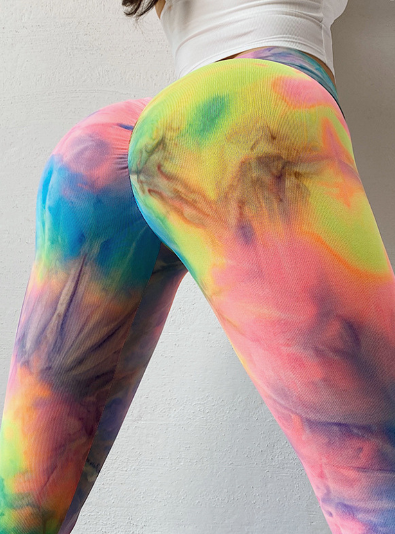 kukubird Fitness Legging - Tie Dye Rainbow