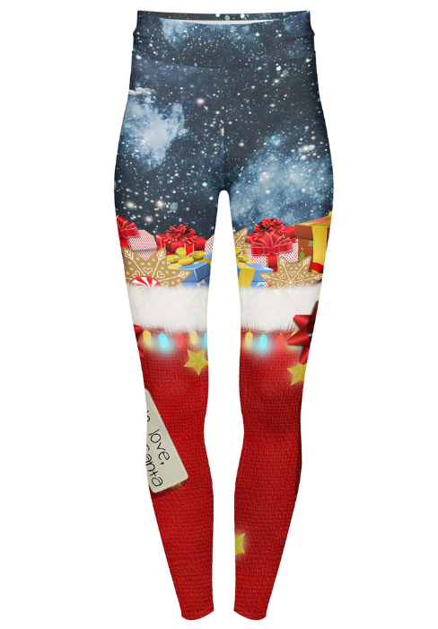 High Waist Leggings (10-16 UK Size) - With Love Santa