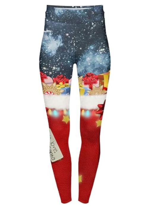 Highwaisted Leggings (10-16 UK Size) - With Love Santa