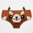 Ear Pantie - Fiesty Red Panda (6-10 UK Size) - Kukubird-UK