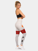 Regular Leggings (8-14 UK Size) - Snowman - Kukubird-UK