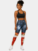 Regular Leggings (8-14 UK Size) - With Love Santa - Kukubird-UK