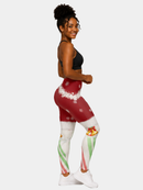 Regular Leggings (8-14 UK Size) - Wreath & Bells - Kukubird-UK