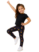 Children's Leggings - Enchanted Rose (11-12 Years) - Kukubird-UK