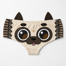 Ear Pantie - Woof Pug (6-10 UK Size) - Kukubird-UK