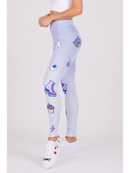 Regular Leggings (8-12 UK Size) - PINK AND PURPLE PATCHES - Kukubird-UK