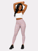 Regular Leggings (8-12 UK Size) - Lilac Daisies - Kukubird-UK