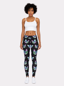 Regular Leggings (8-12 UK Size) - Neon Cat - Kukubird-UK