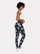 Regular Leggings (8-12 UK Size) - Neon Cat - Kukubird-UK