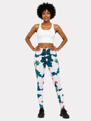 Regular Leggings (8-12 UK Size) - Sweet Hibiscus - Kukubird-UK