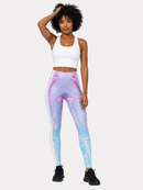 Regular Leggings (8-12 UK Size) - Luminous Leaves Active - Kukubird-UK