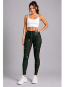 Regular Leggings (8-12 UK Size) - Deep Wood Check - Kukubird-UK