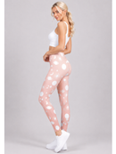 Regular Leggings (8-12 UK Size) - Cute Pink Planets - Kukubird-UK