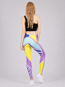 Regular Leggings (8-12 UK Size) - Fluorescent Sport - Kukubird-UK