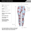 Regular Leggings (8-12 UK Size) - Donuts With Pugs Blue - Kukubird_UK