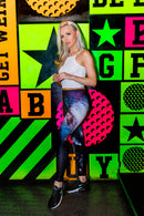 Regular Leggings (8-12 UK Size) - Galaxy Black - Kukubird_UK