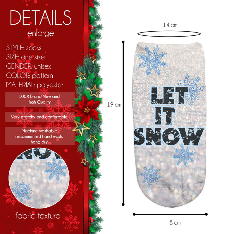Ankle Socks - Let it Snow