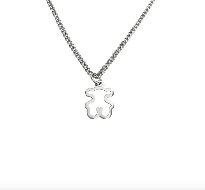 Necklace - Silver Teddy Bear